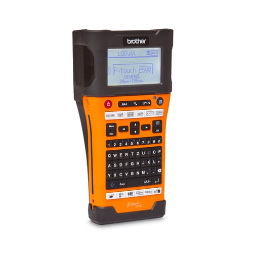 Brother PT-E500VP Advanced Industrial Handheld Labeller with Computer Connectivity (USB)