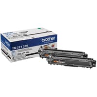 Brother Genuine TN221 2PK Standard Yield Black Toner Cartridge Multipack