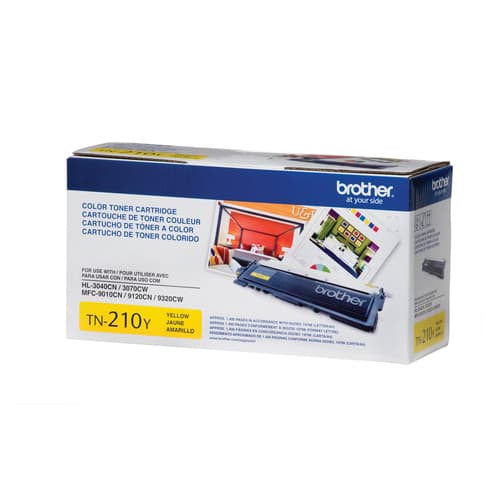 Brother TN210Y Yellow Toner Cartridge, Standard Yield