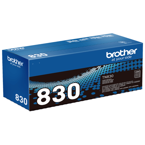 Brother Genuine TN830 Standard Yield Black Toner Cartridge for up to 1,200  Pages