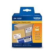 Brother DK-1202 White Shipping Paper Labels (300 Labels) - 2.4
