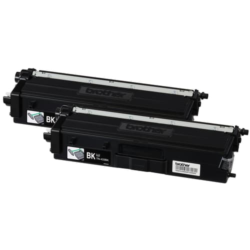 Brother Genuine TN433 2PK High-Yield Black Toner Cartridge Multipack