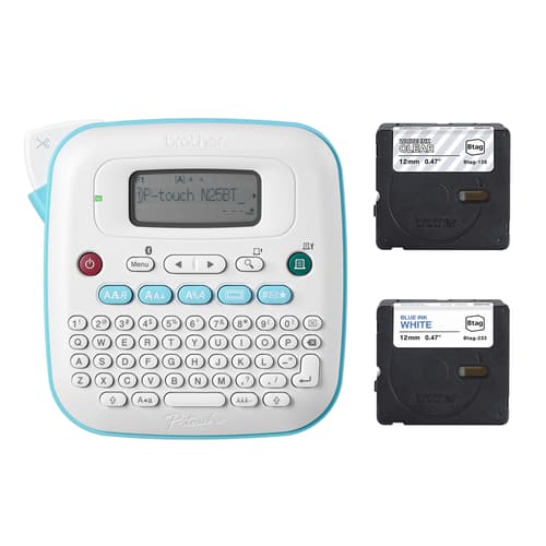 Brother P-touch PT-N25BT Personal Connected Label Maker - Bundle