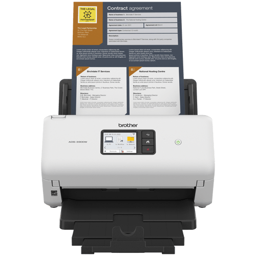 Brother ADS-3300W Wireless High-Speed Desktop Scanner for Small Office & Home Office Professionals