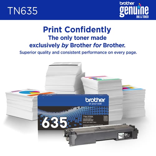 Brother Genuine TN635BKStandard Yield Black Toner Cartridge