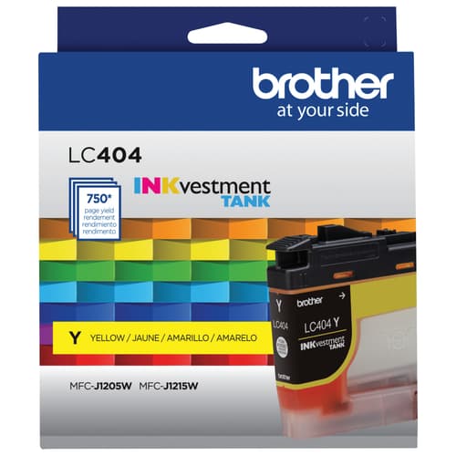 Brother Genuine LC404YS Standard-Yield Yellow Ink Cartridge