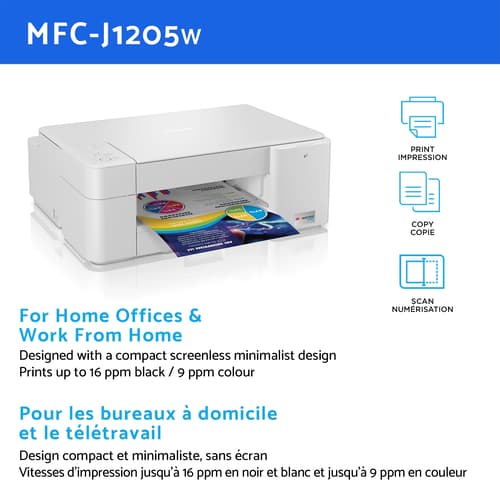 Brother INKvestment Tank MFC-J1205W Multifunction Colour Inkjet Printer with Mobile-First Printing