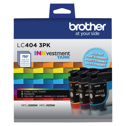Brother Genuine LC4043PKS Standard-Yield Colour Ink Cartridge 3-Pack