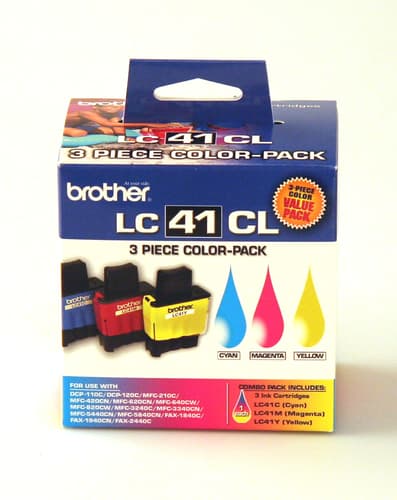 Brother LC413PKS 3-Pack of Innobella  Colour Ink Cartridges, (1 each of Cyan, Magenta, Yellow), Standard Yield