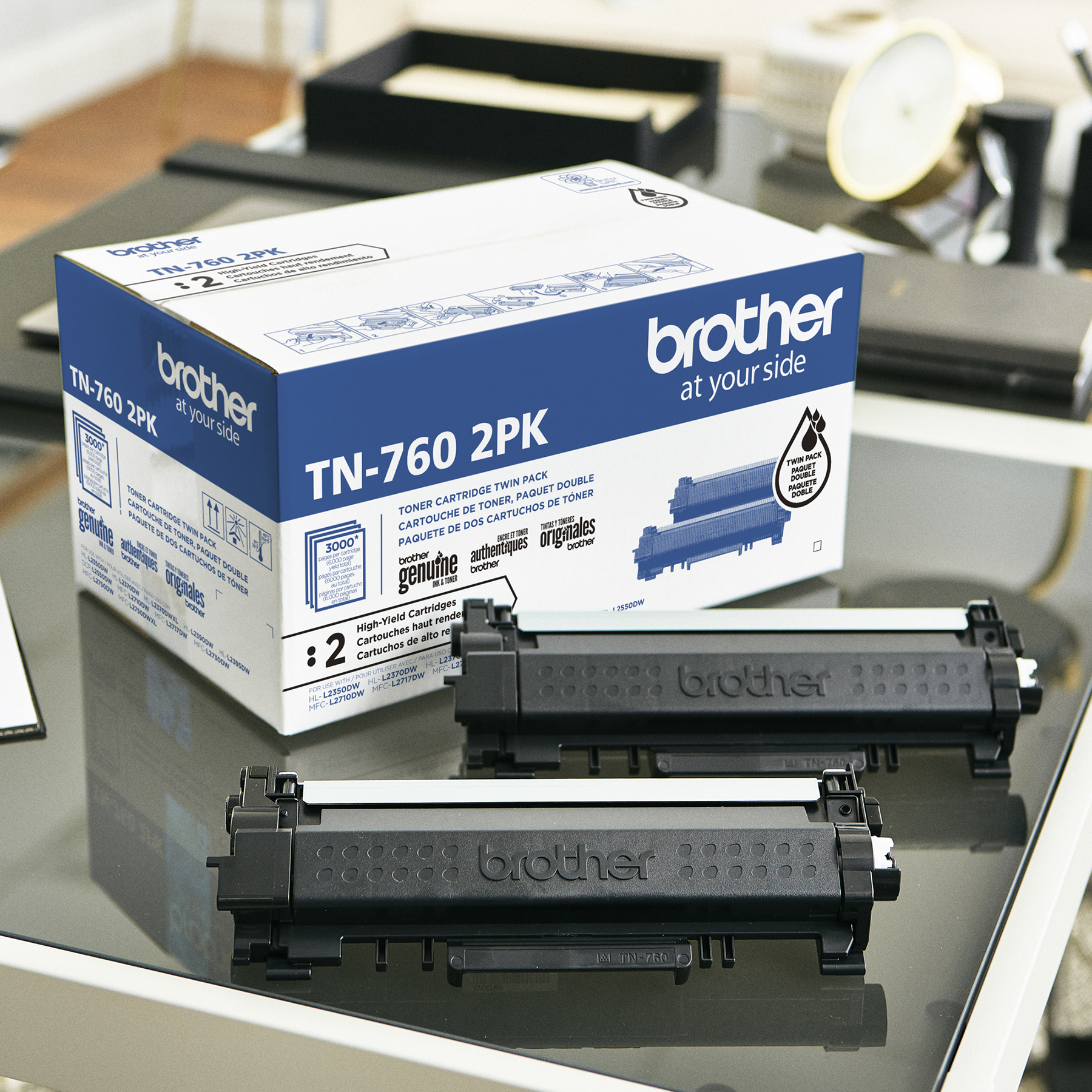 Zoomtoner Compatible Brother MFC-L2730DW BROTHER TN760 Haute