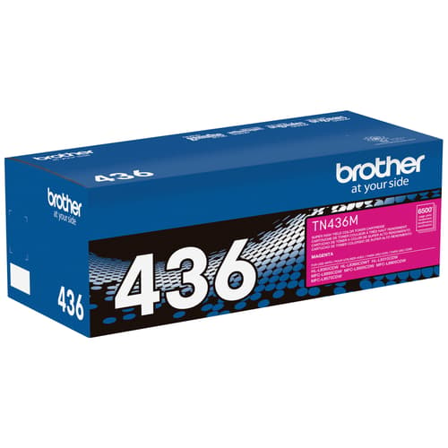 Brother TN436M Magenta Toner Cartridge, Super High Yield