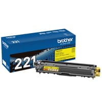 Brother TN221Y Yellow Toner Cartridge, Standard Yield