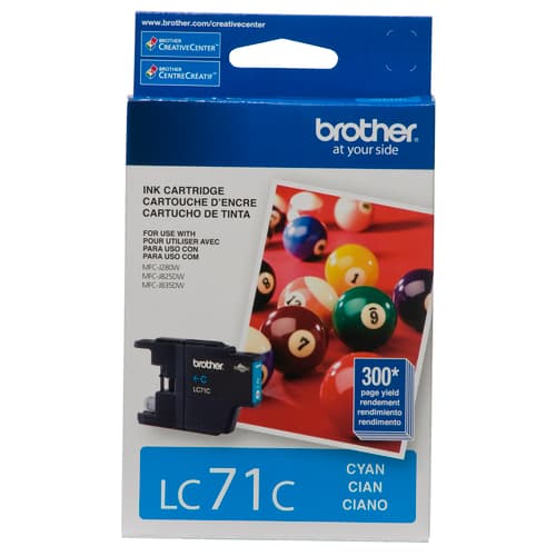Brother LC71CS Innobella  Cyan Ink Cartridge, Standard Yield
