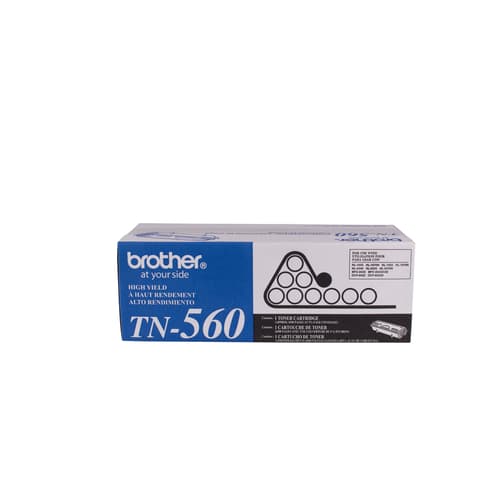 Brother TN560 Black Toner Cartridge, High Yield