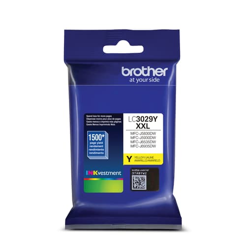 Brother LC3029YS Yellow INKvestment Tank Ink Cartridge, Super High Yield