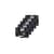 Brother HGE2615PK Black on White HGe 36mm Tape with Standard Adhesive, 8 m   5 Pack
