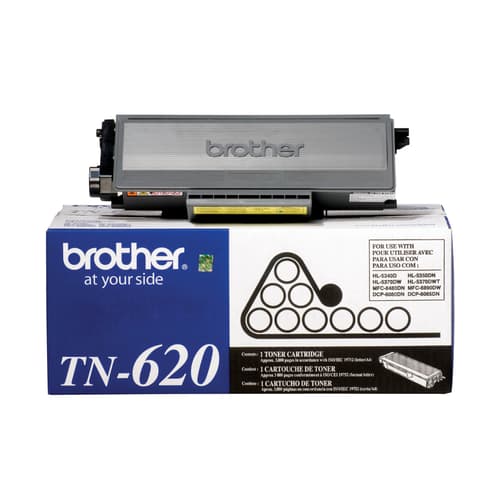 Brother TN620 Black Toner Cartridge, Standard Yield
