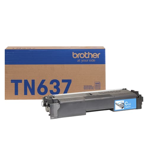 Brother Genuine TN637C Ultra High Yield Cyan Toner Cartridge