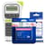 Brother PTH110 label maker with pink TZEMQP35 and white cloth TZEFA3 tapes bundle