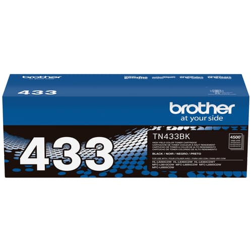 Brother TN433BK Toner Cartridge Black, High Yield