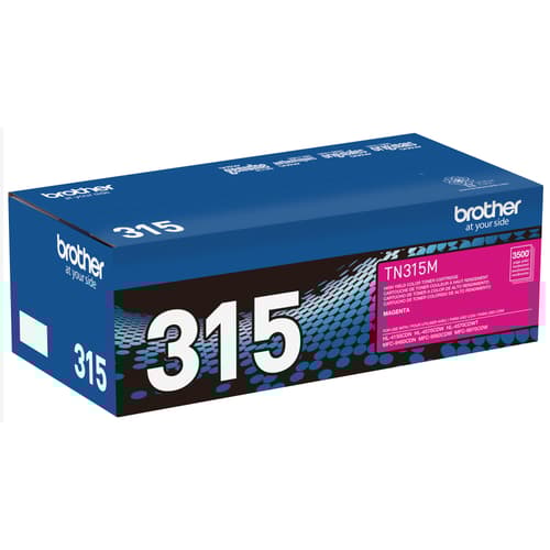 Brother TN315M Magenta Toner Cartridge, High Yield
