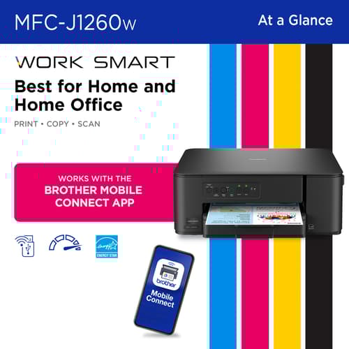 Brother Work Smart MFC-J1260W Wireless Colour Inkjet All-in-One Printer