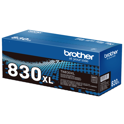 Brother Genuine TN830XL High Yield Black Toner Cartridge for up to 3,000 Pages