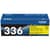 Brother TN336Y Yellow Toner Cartridge, High Yield