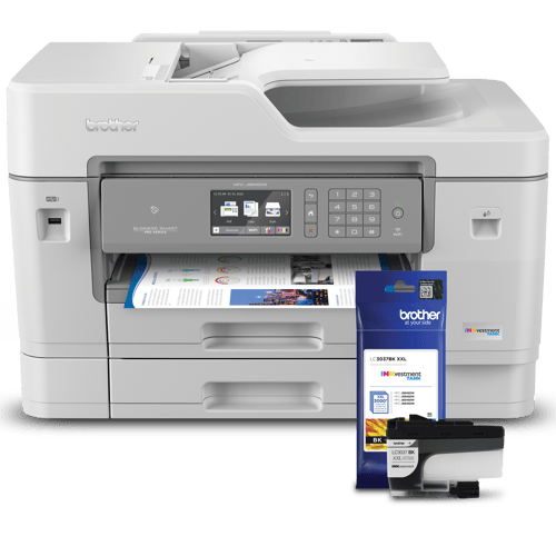 Brother R6945LC3037BUND Refurbished INKvestment Tank Colour Inkjet All-in-One Bundle with LC3037CMYK Super High-Yield Bundle Ink