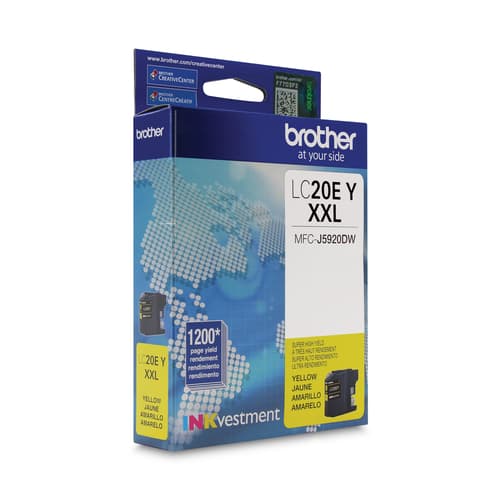 Brother LC20EYS INKvestment Yellow Ink Cartridge, Super High Yield (XXL Series)