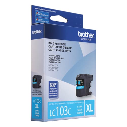 Brother LC103CS Innobella  Cyan Ink Cartridge, High Yield (XL Series)