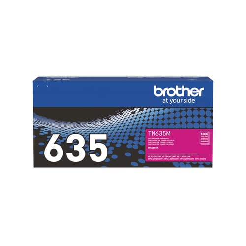 Brother Genuine TN635M Standard Yield Magenta Toner Cartridge