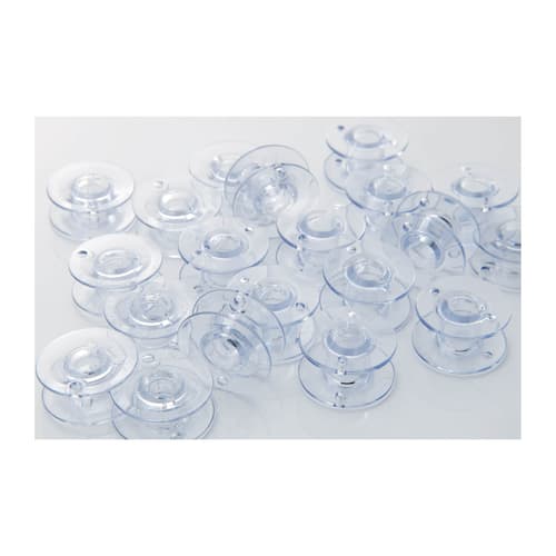 Brother SA156 Clear Plastic Standard Bobbins 10-pack, 11.5 Size