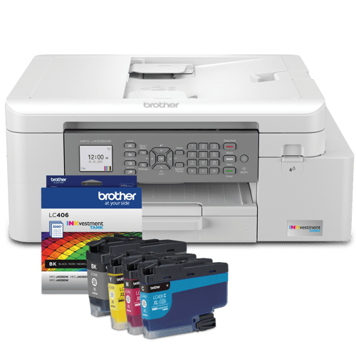 Brother R4335LC406BUND INKvestment Tank All-in-One Colour Inkjet Printer and Ink Bundle