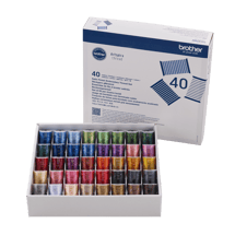 Brother SA740IT 40-Colour Satin Finish Embroidery Thread Set