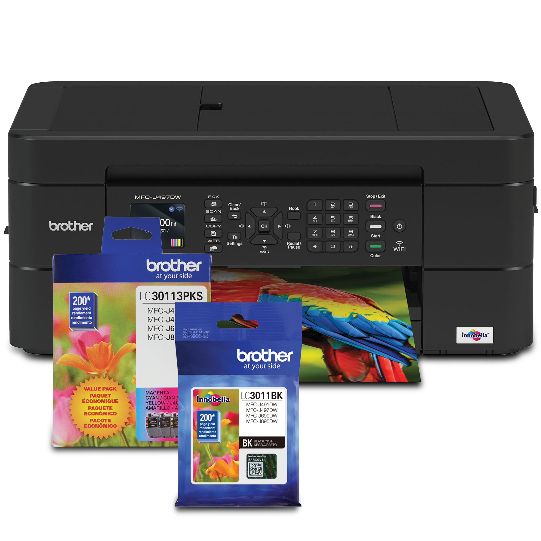 Brother LC3011BKS Black Ink Cartridge, Standard Yield - Brother Canada