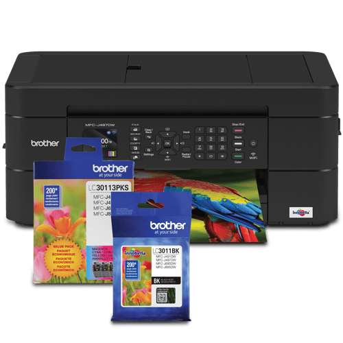 Brother 497LC3011KBUND Wireless Colour Inkjet Multifunction and Bonus Ink Bundle