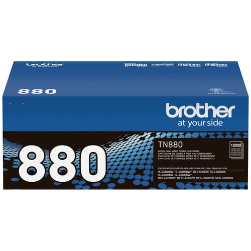 Brother TN880 Black Toner Cartridge, Super High Yield