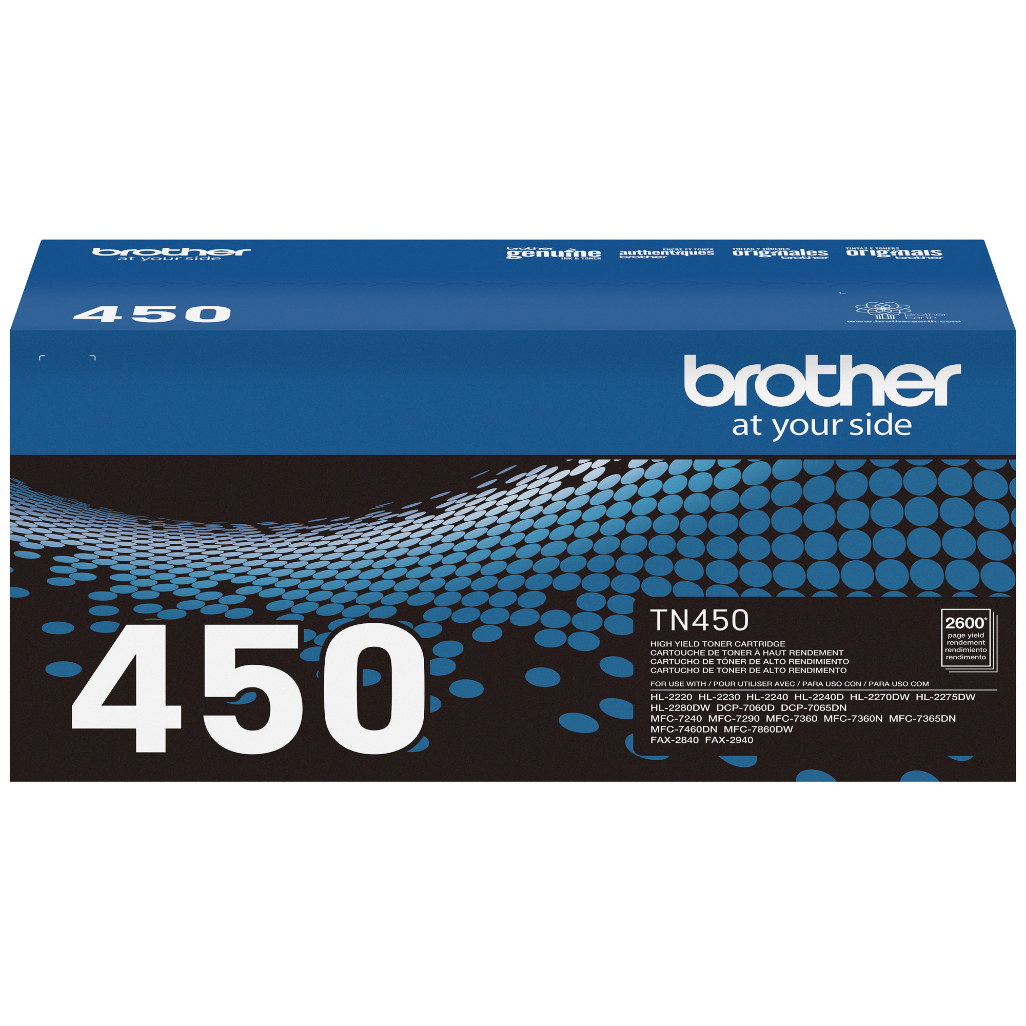 Brother TN450 Black Toner Cartridge, High Yield - Brother Canada