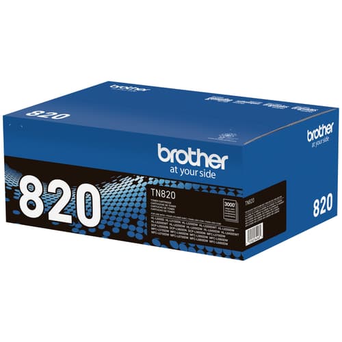 Brother TN820 Black Toner Cartridge, Standard Yield