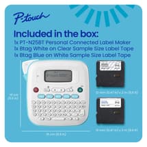 Brother P-touch PT-N25BT Personal Connected Label Maker - Bundle