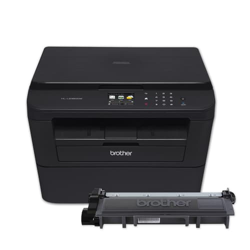 Brother HL-L2380DWB Monochrome Laser Printer Bundle