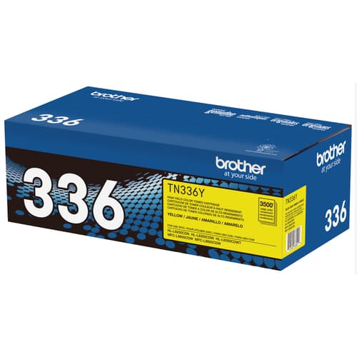 Brother TN336Y Yellow Toner Cartridge, High Yield