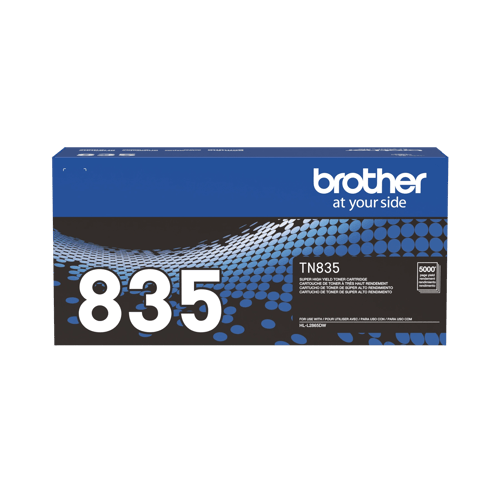 Brother Genuine TN835 Super High-Yield Black Toner Cartridge (up to 5,000 pages)