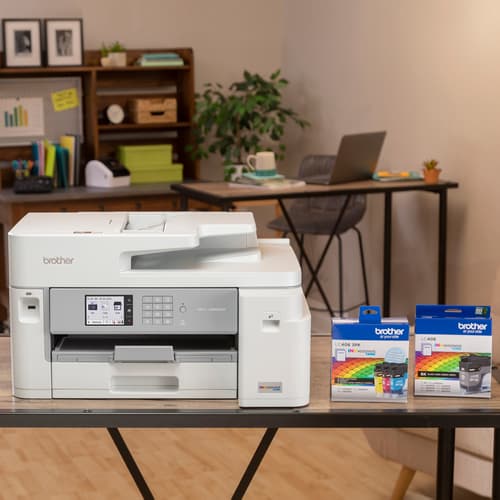 Brother MFC-J5855DW Refurbished INKvestment Tank Colour Inkjet All-In-One Printer with printing capabilities up to 11  x 17