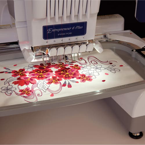 Brother PR670EC Entrepreneur 6-Plus 6-Needle Embroidery Machine