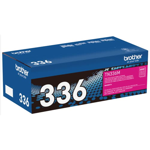 Brother TN336M Magenta Toner Cartridge, High Yield