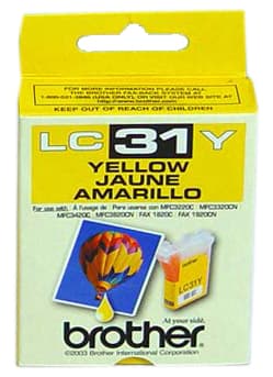Brother LC31Y Innobella  Yellow Ink Cartridge, Standard Yield