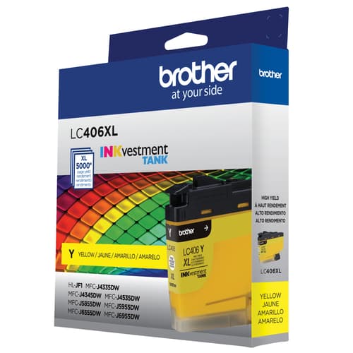 Brother Genuine LC406XLYS High-Yield Yellow Ink Cartridge
