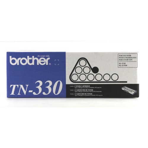 Brother TN330 Black Toner Cartridge, Standard Yield